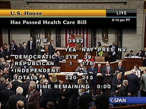 Obamacare Vote House