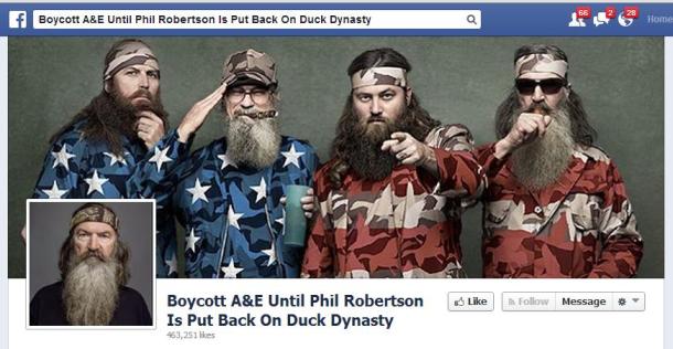 Duck Dynasty boycott