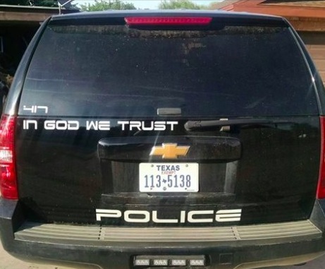 Police Cares In God We Trust