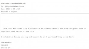 Wikileaks email John Harwood