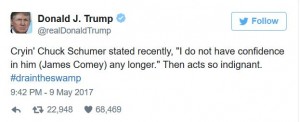 Trump Tweet Schumer Comey