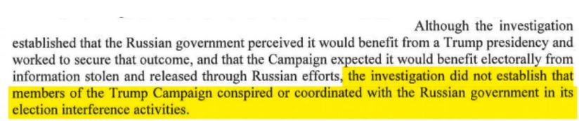 Mueller report_no collusion